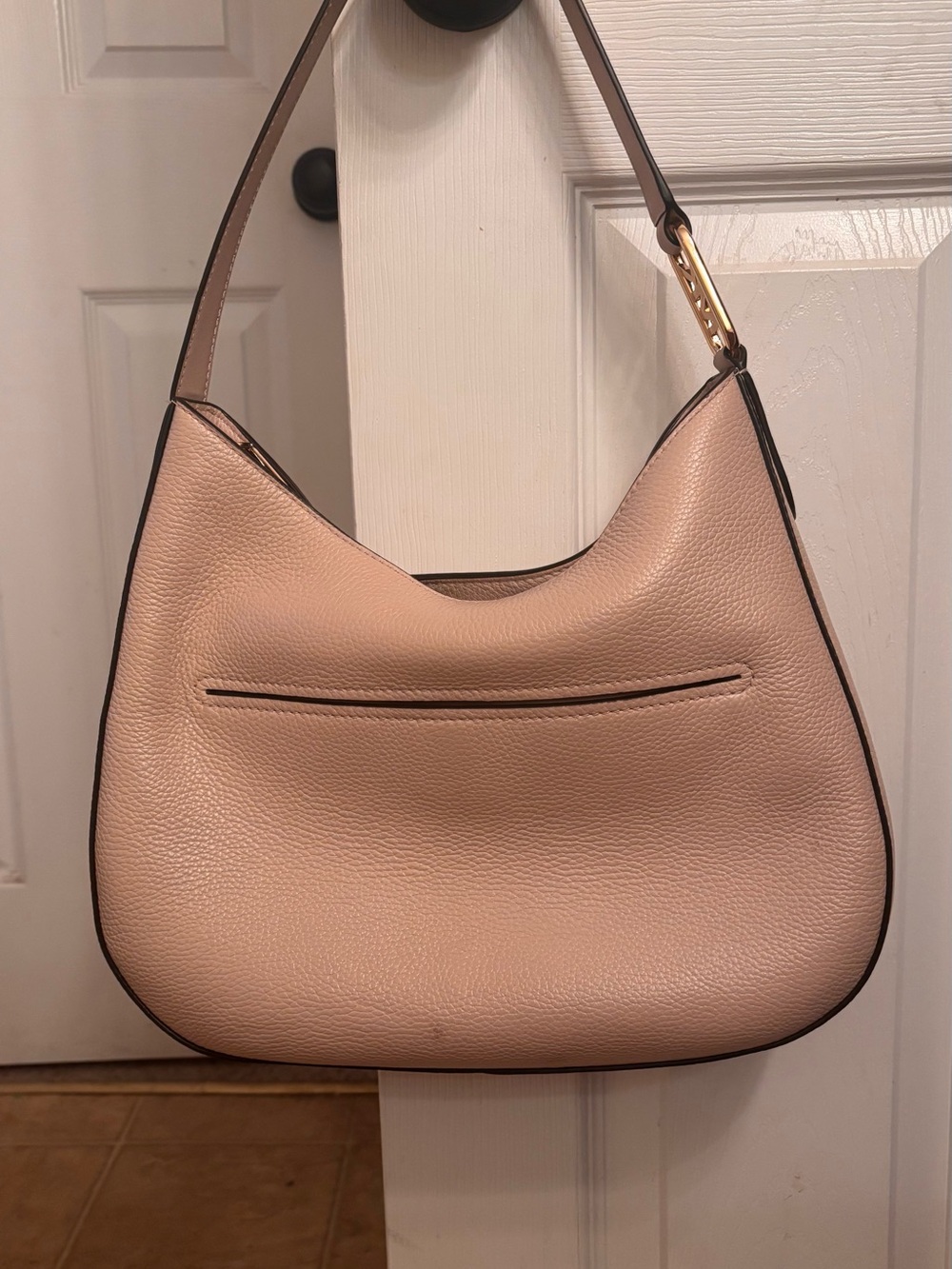 Michael Kors Pebbled Shoulder Hobo in Blush
